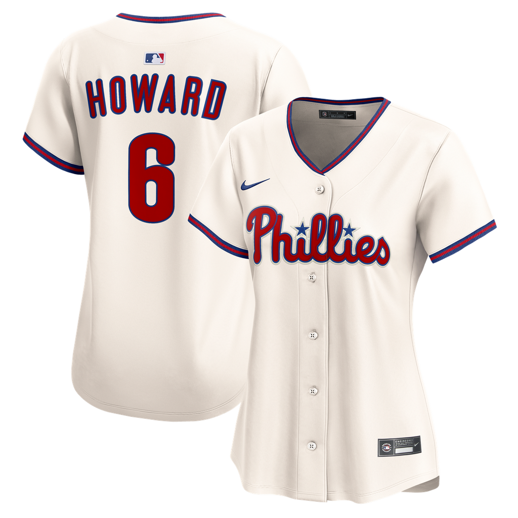 Philadelphia Phillies Ryan Howard Nike Women's Limited Jersey - White