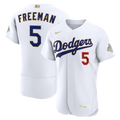 Los Angeles Dodgers Freddie Freeman Nike 2026 Gold Collection Authentic Jersey - White