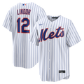 New York Mets Francisco Lindor Nike Home Replica Jersey - White