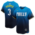 Philadelphia Phillies Bryce Harper Nike City Connect Limited Jersey - Blue