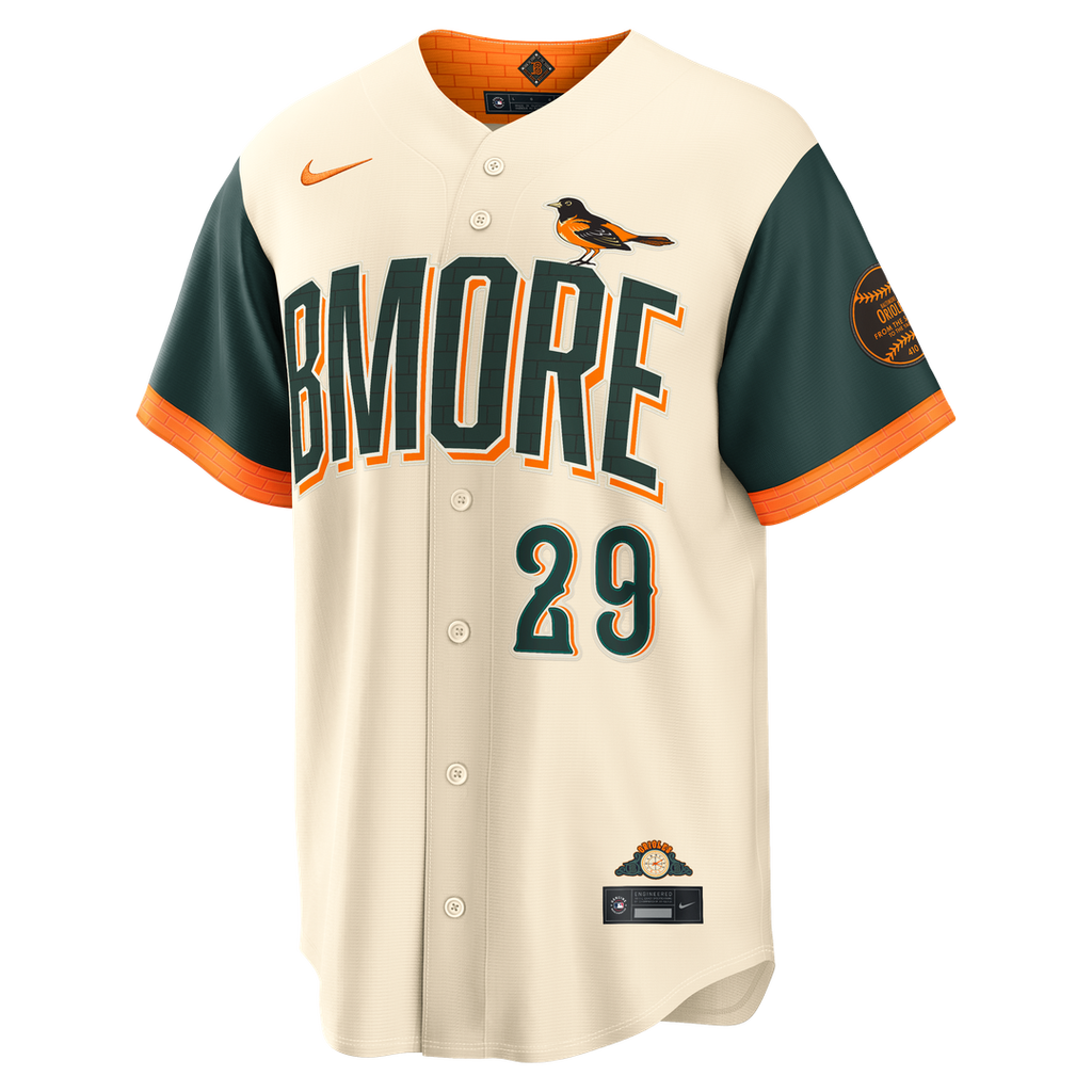 Baltimore Orioles Samuel Basallo Nike 2026 City Connect Stadium Jersey - Cream