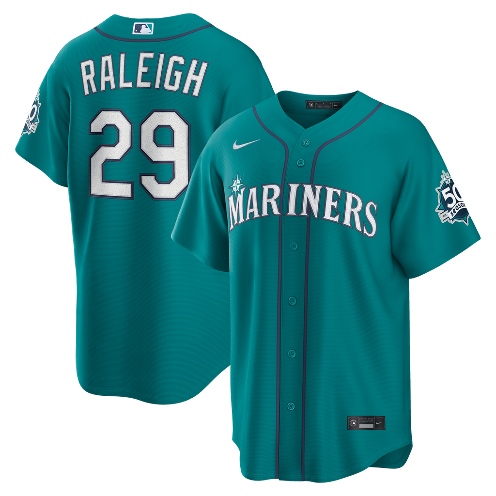 Seattle Mariners Cal Raleigh Nike Alternate Stadium Jersey - Cream